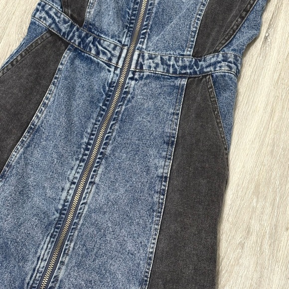 Mustard Seed Blue Denim Fabric - Picture 4 of 10